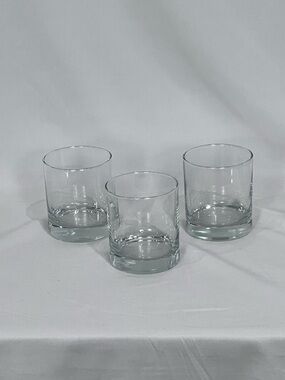 Crisa Whiskey Glass Lowball Set - 3-Pack